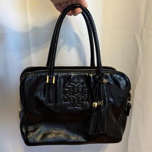 Tory Burch Black Patent Leather Handbag